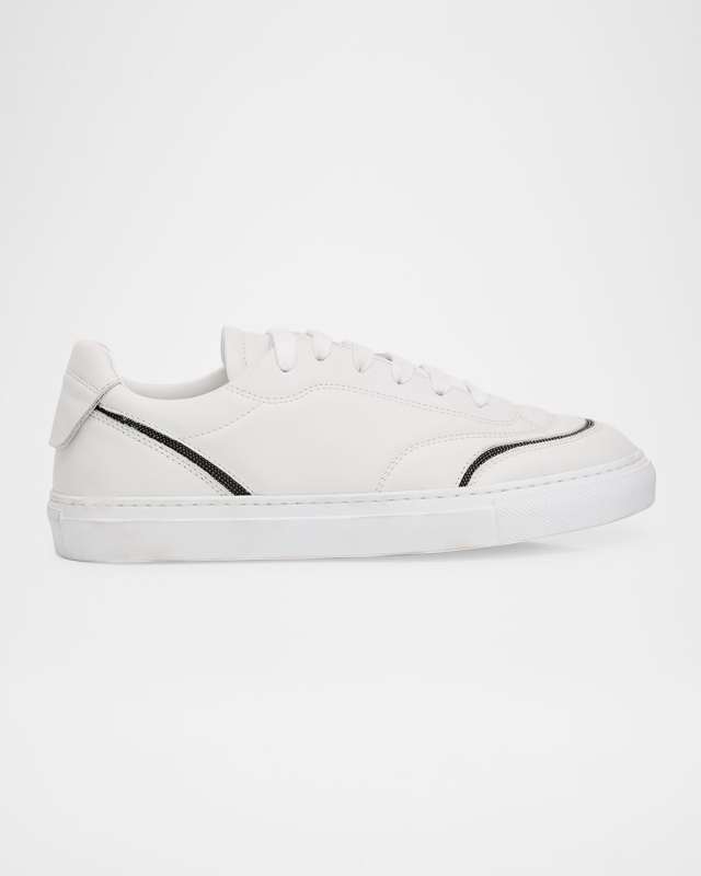 Leather Monili Low-Top Sneakers
